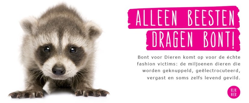 alleen beesten dragen bont